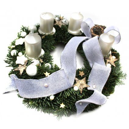 Perleťový adventní věnec