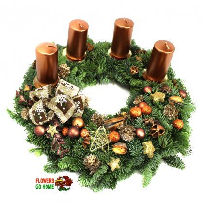 Adventní věnec bronzový 
