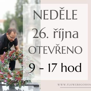 🌼 Prodloužená otevírací doba v neděli 26.10.2025 9 - 17 hod 🌼 📍 Adresa prodejny: Radlická 1302/76, Praha 5 15000 🚚...
