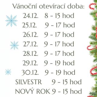 🎄 VÁNOCE & NOVÝ ROK – MÁME OTEVŘENO 🎄 V letošním roce jsme Vám k dispozici nejen během vánočních svátků (jako už je u nás...